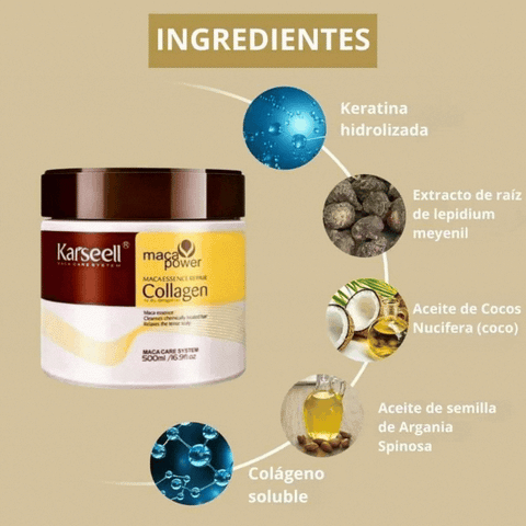 MASCARILLA CAPILAR KARSEEL+ ACEITE DE ARGAN