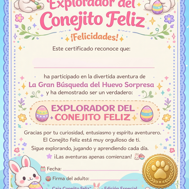 Caja conejito Feliz 🐰🎁🥚✝️
