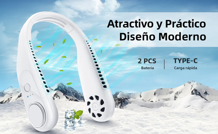MINI VENTILADOR DE CUELLO 2X1