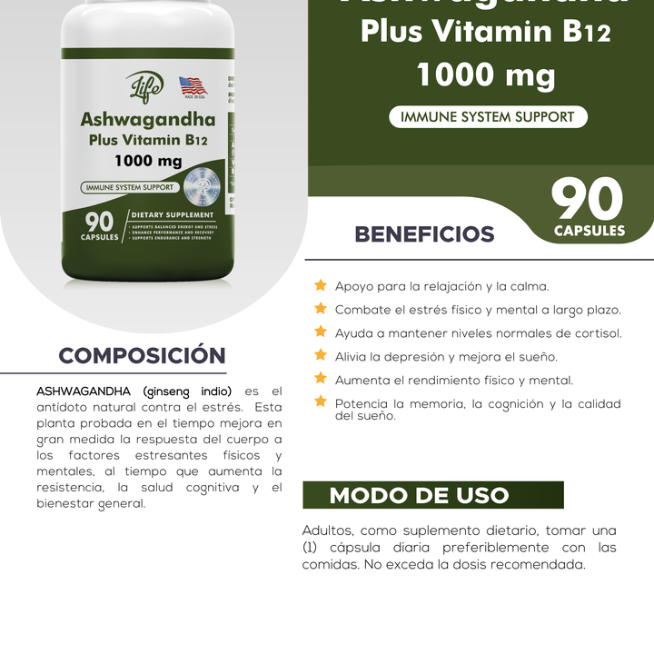 ASWAGANDHA SUPLEMENTO NATURAL